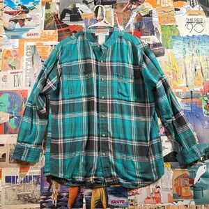 McGregor Classic Plaid‎ Flannel Shirt, Long Sleeve Button Up Top, Casual